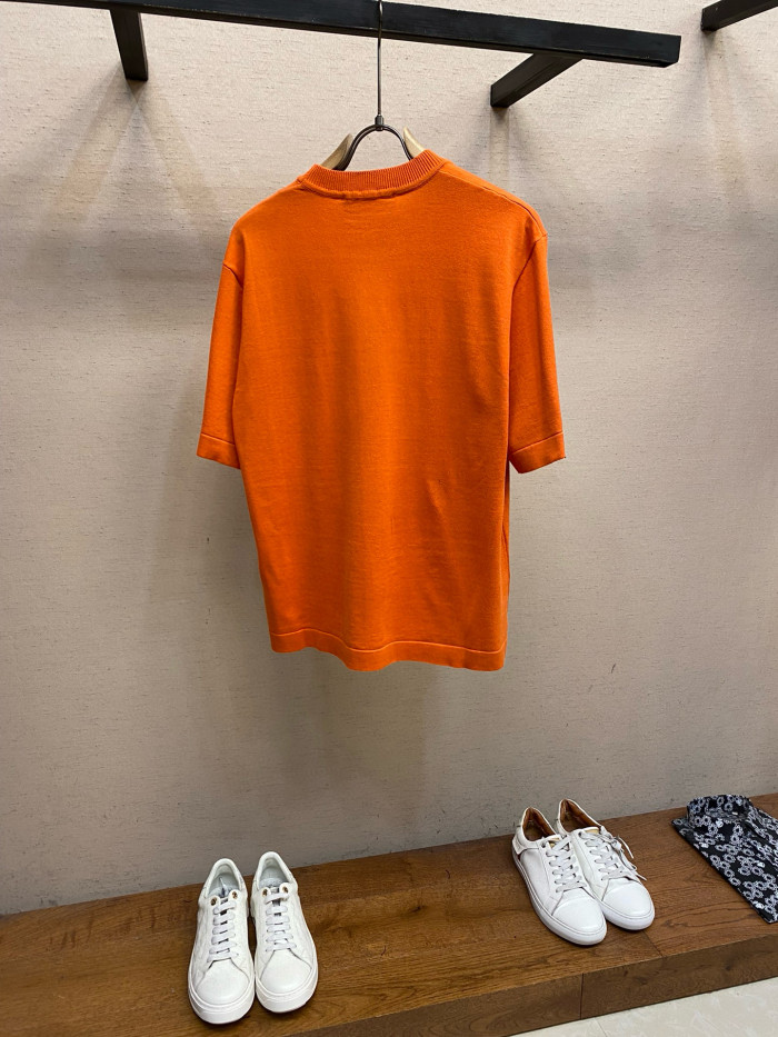 NIGO Louis Vuitton Men's Summer Solid Color Embroidered Logo Pin Crew Neck Cotton Short Sleeve T-Shirt #nigo98211