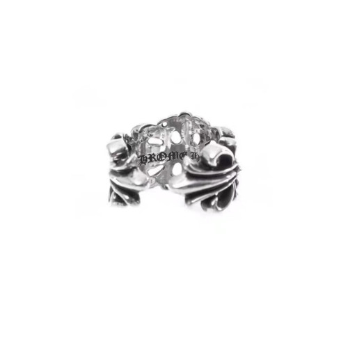NIGO Chrome Hearts Men's And Women's Silver Cross Logo Classic Punk Rock Couple Rings Jewelry  #nigo98225
