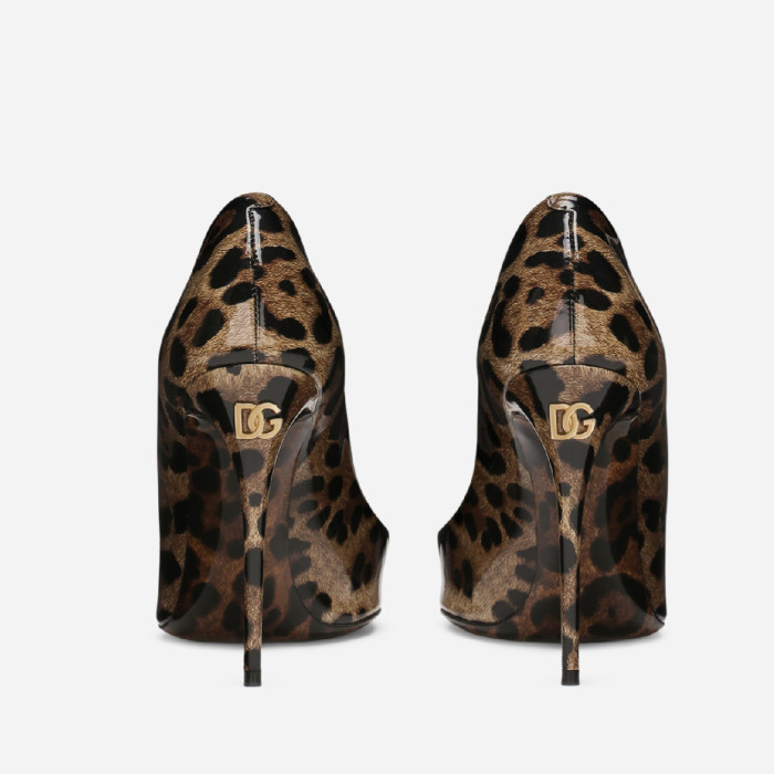 NIGO Dolce&Gabbana Women's Spring And Summer Leopard Print High Heels Leather Single Shoes Temperament High Luxury  Ngvp #nigo98227