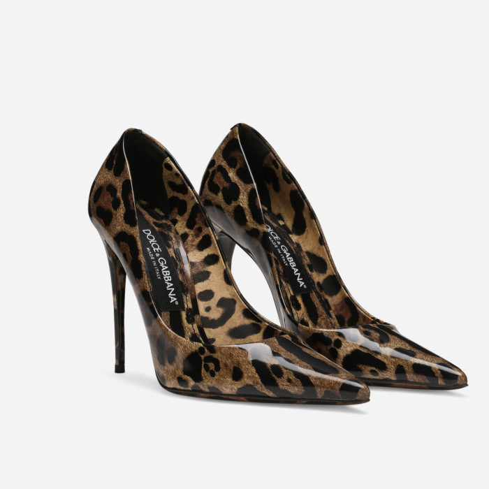 NIGO Dolce&Gabbana Women's Spring And Summer Leopard Print High Heels Leather Single Shoes Temperament High Luxury  Ngvp #nigo98227