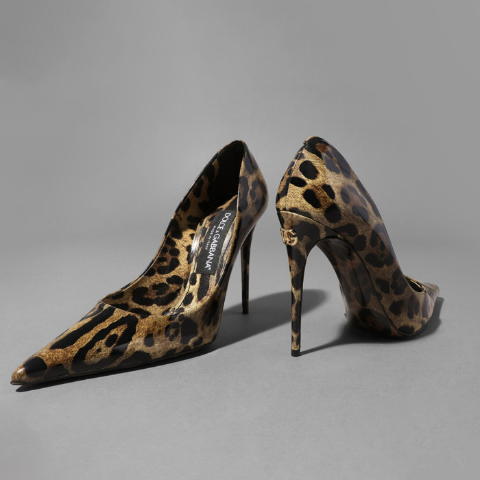 NIGO Dolce&Gabbana Women's Spring And Summer Leopard Print High Heels Leather Single Shoes Temperament High Luxury  Ngvp #nigo98227