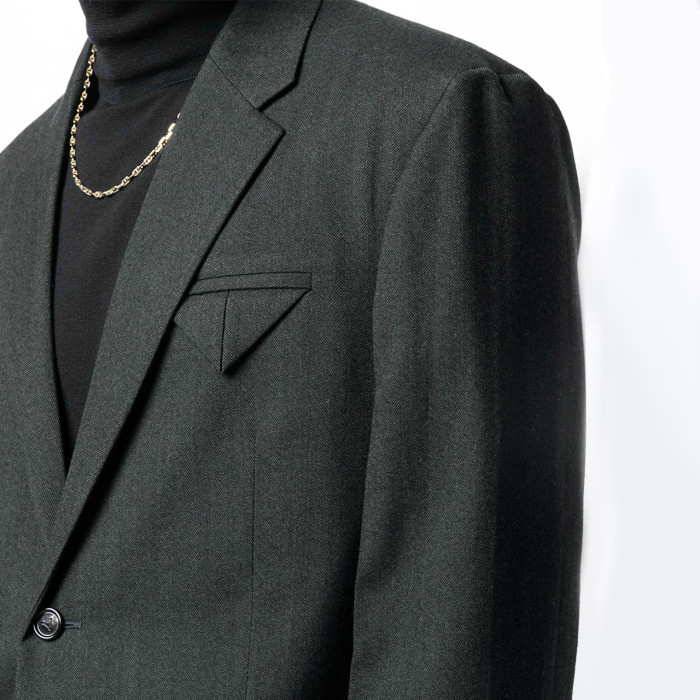 NIGO Bottega Veneta Men's Spring And Fall Solid Color Lapel Single-breasted Wool Suit Two-piece Suit Pants Suit  Ngvp #nigo7756