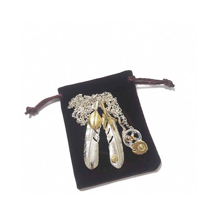 NIGO Goro's Men Women Fashion Feather Eagle Claw Vintage Trend Silver Necklace #nigo98235