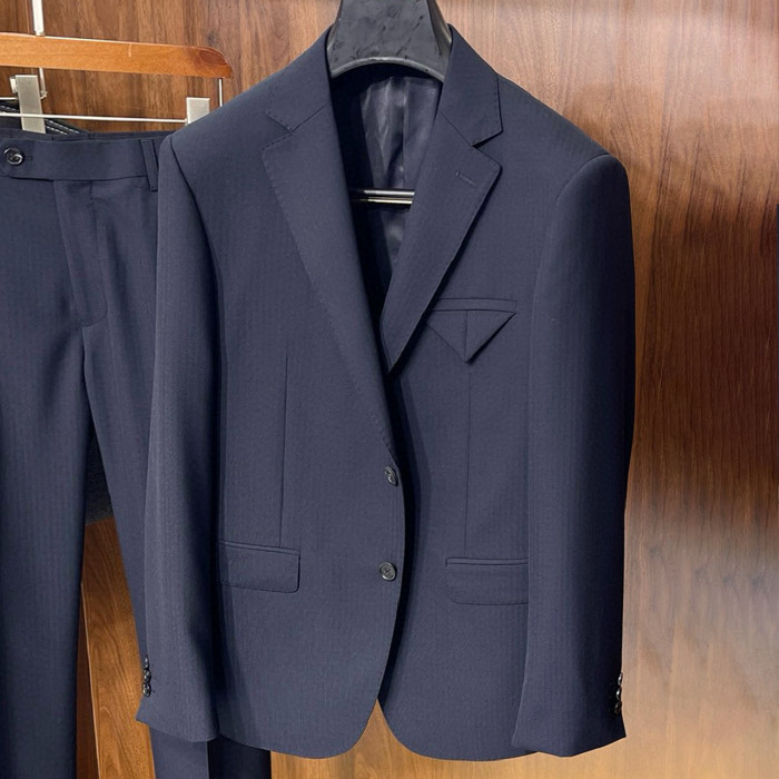 NIGO Bottega Veneta Men's Spring And Fall Solid Color Lapel Single-breasted Wool Suit Two-piece Suit Pants Suit  Ngvp #nigo7756