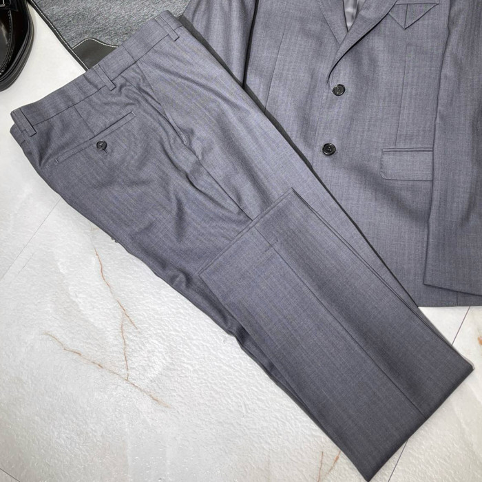 NIGO Bottega Veneta Men's Spring And Fall Solid Color Lapel Single-breasted Wool Suit Two-piece Suit Pants Suit  Ngvp #nigo7756