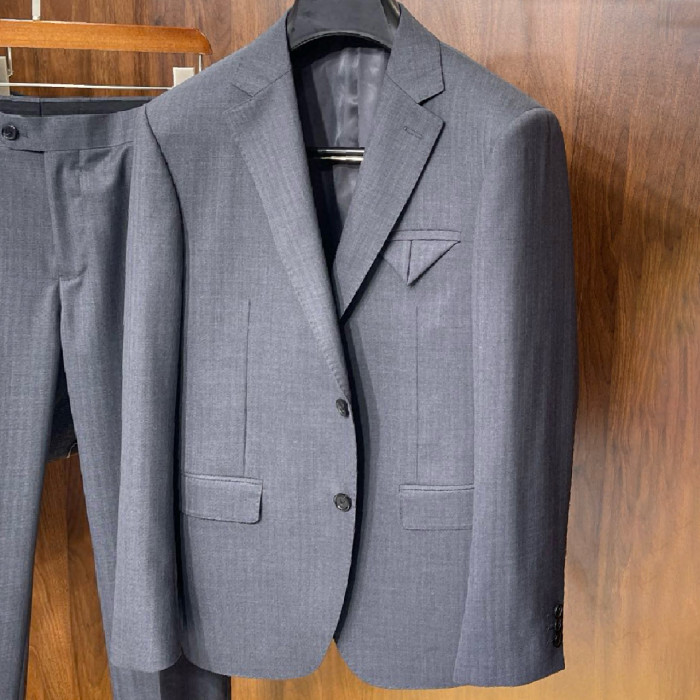 NIGO Bottega Veneta Men's Spring And Fall Solid Color Lapel Single-breasted Wool Suit Two-piece Suit Pants Suit  Ngvp #nigo7756