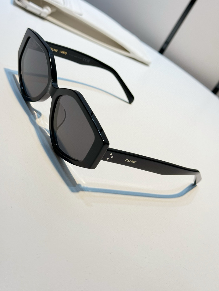 NIGO Celine Women's Black Fashion High Street Logo Retro Sunglasses #nigo98237