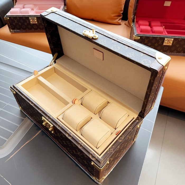 NIGO Louis Vuitton Men's And Coffret Accessoires Women's Brown Multifunctional Storage Box Hard Case Bag #nigo97893
