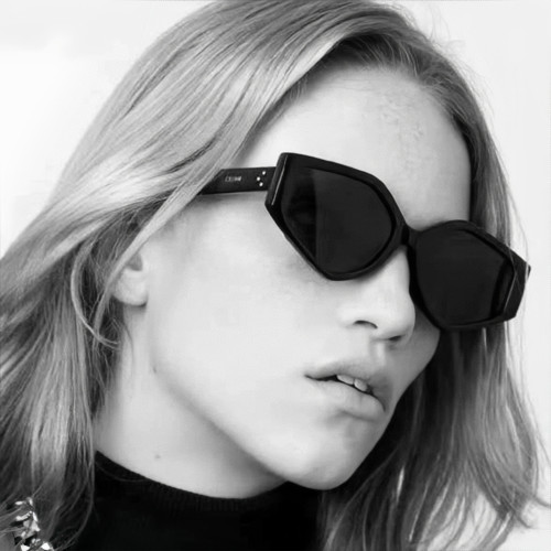 NIGO Celine Women's Black Fashion High Street Logo Retro Sunglasses #nigo98237