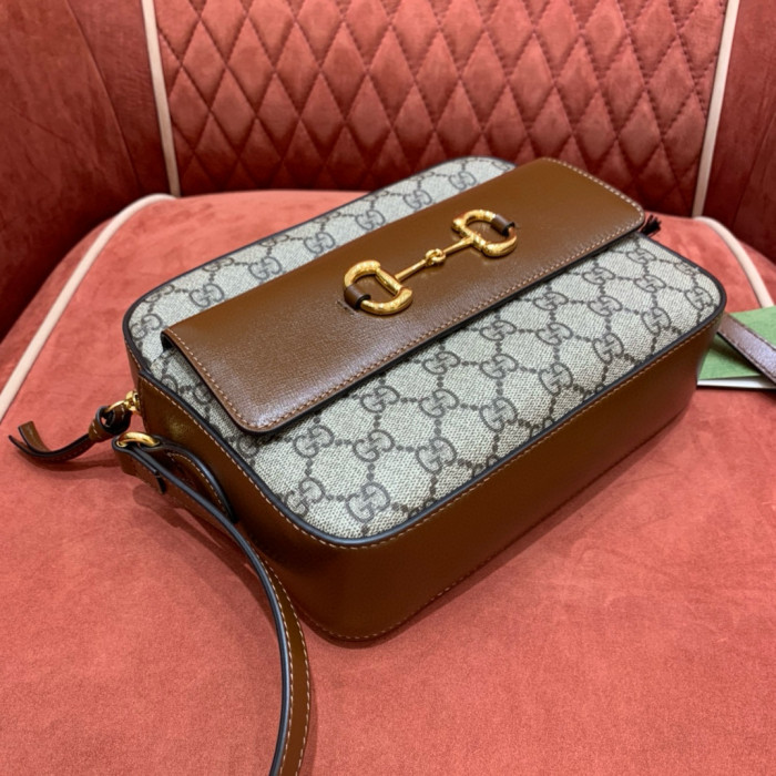 NIGO Gucci Women's Fashion Vintage Camera Bag Horsebit 1955 Small Shoulder Bag