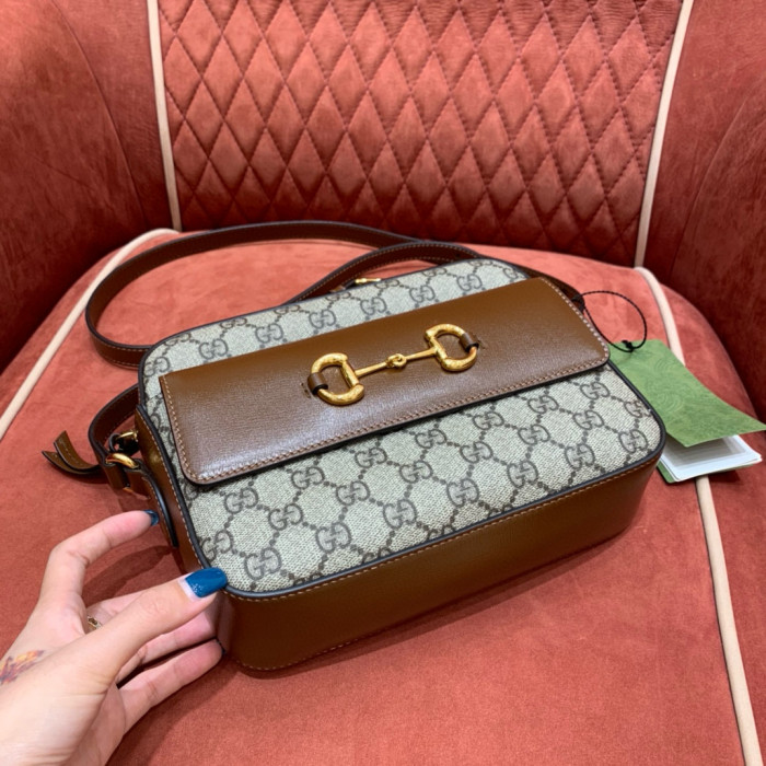 NIGO Gucci Women's Fashion Vintage Camera Bag Horsebit 1955 Small Shoulder Bag