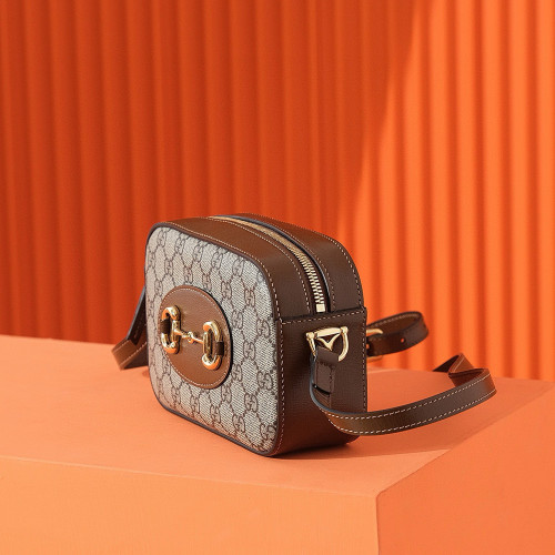 NIGO Gucci Women's Fashion Vintage Camera Bag Horsebit 1955 Small Shoulder Bag #nigo98234