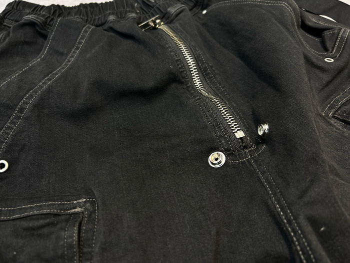 NIGO Rick Owens Men's Spring And Autumn Gradient Washed Jeans Casual High Street Zipper Multi-pocket Pants Ngvp #nigo7776