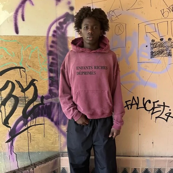 NIGO Enfants Riches Deprimes Men's Spring And Autumn Solid Color Hooded Letter Sweatshirt Casual Fashion Trend Pullover Sweatshirt Ngvp #nigo98267