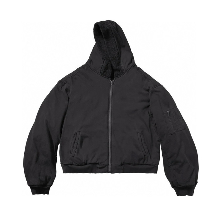 NIGO Greg Men's GR Autumn And Winter Retro Solid Color Reversible Long-Sleeved Zipper Hooded Short Warm Loose Jacket Ngvp #nigo7785