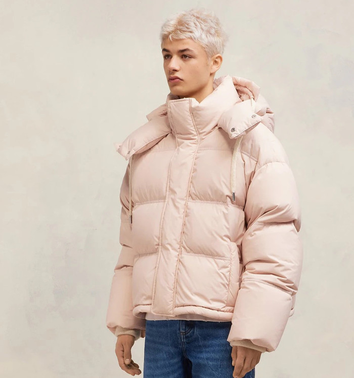 NIGO Ami Men's Autumn And Winter Solid Color Loose Zippered Drawstring Hooded Casual Alexandre Mattiussi Down Jacket #nigo98311