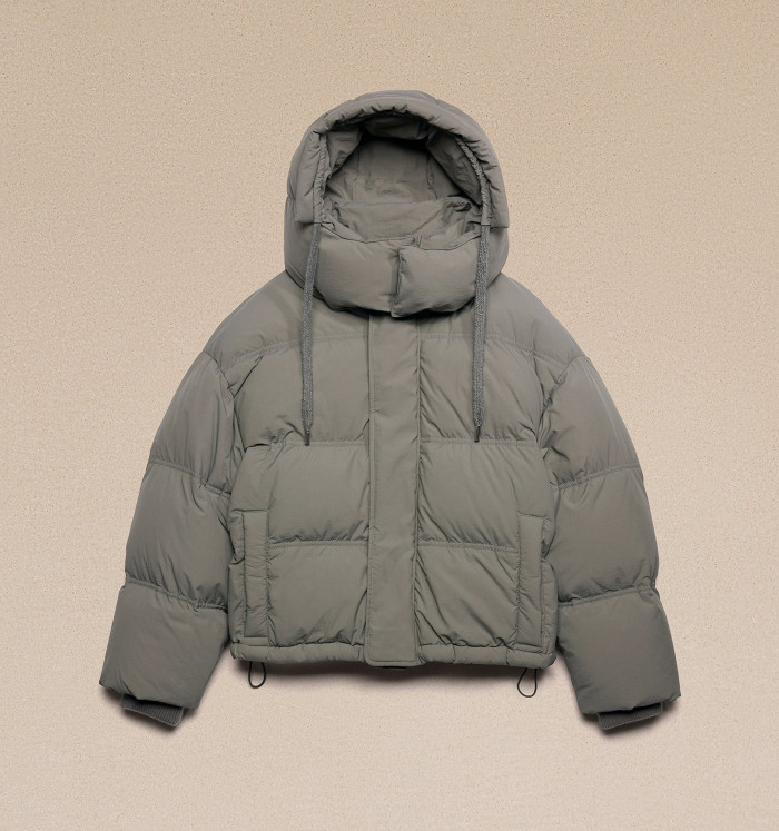 NIGO Ami Men's Autumn And Winter Solid Color Loose Zippered Drawstring Hooded Casual Alexandre Mattiussi Down Jacket #nigo98311