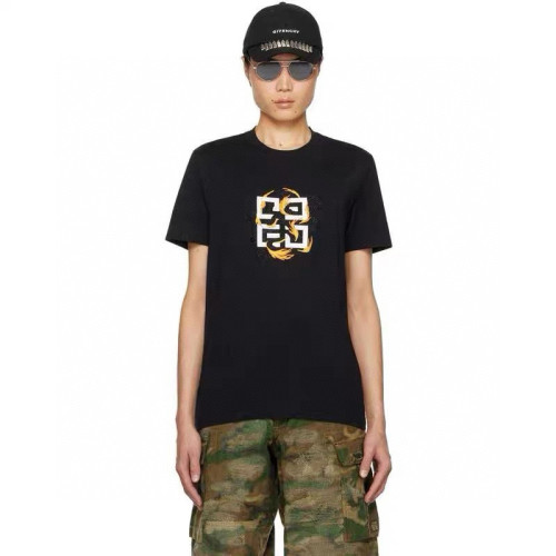 NIGO Givenchy Men's Spring/Summer Cotton 4G Dragon Printed Short Sleeve Black Slim Fit Straight T-shirt #nigo98322