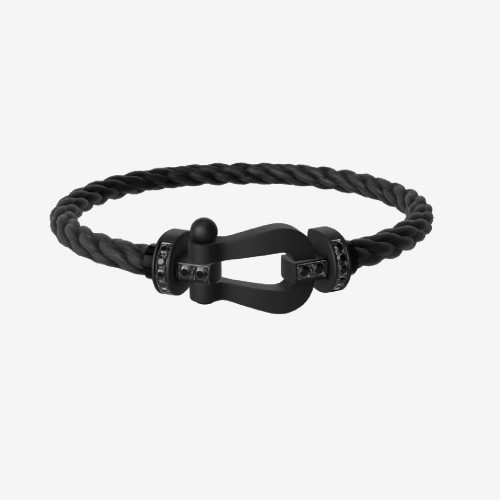 NIGO FRED Men Women Black Metal Bracelet Trend High Street Cool Titanium Bracelet Ngvp #nigo7806