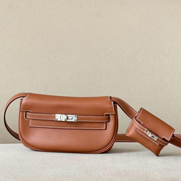NIGO Hermes Ladies Leather Crossbody Metal Buckle Mother Bag Coin Purse #nigo98336