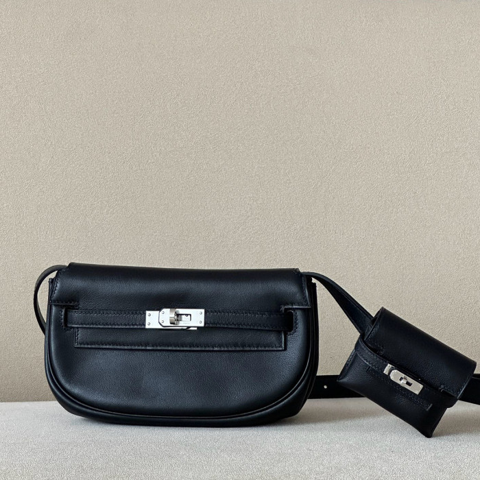 NIGO Hermes Ladies Leather Crossbody Metal Buckle Mother Bag Coin Purse #nigo98336