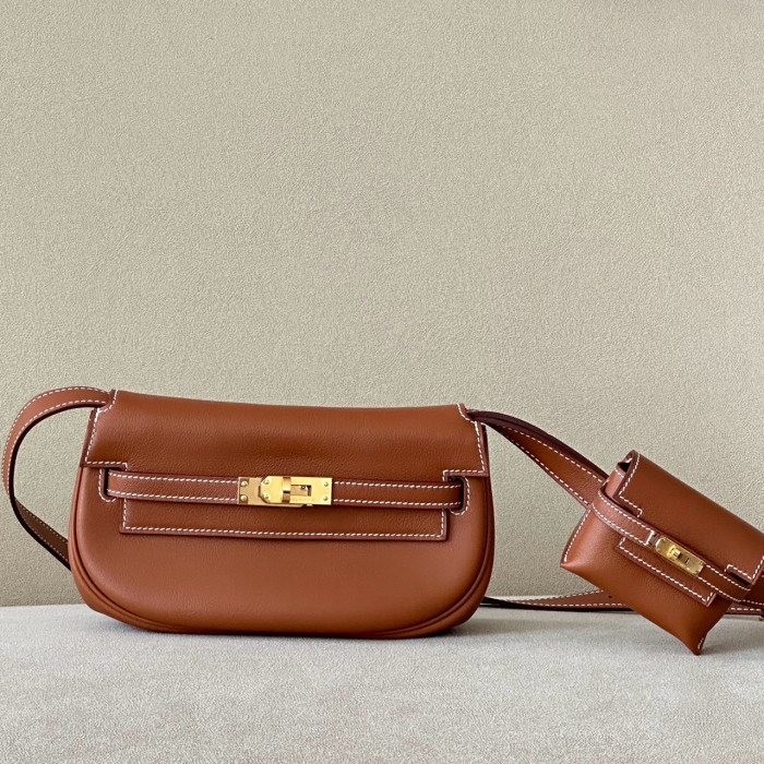 NIGO Hermes Ladies Leather Crossbody Metal Buckle Mother Bag Coin Purse #nigo98336
