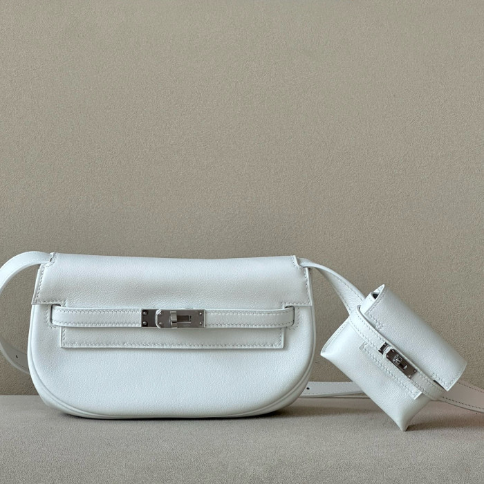 NIGO Hermes Ladies Leather Crossbody Metal Buckle Mother Bag Coin Purse #nigo98336