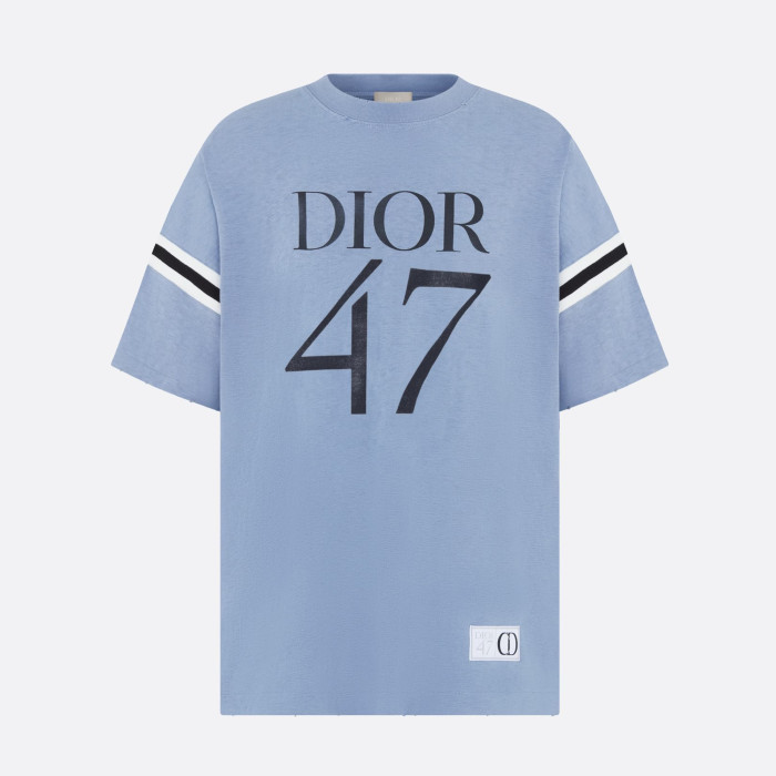 NIGO Dior Men's Summer Solid Color Letter Print Round Neck Loose Cotton Short Sleeve T-Shirt #nigo97768