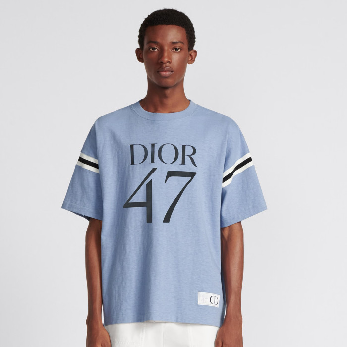 NIGO Dior Men's Summer Solid Color Letter Print Round Neck Loose Cotton Short Sleeve T-Shirt #nigo97768