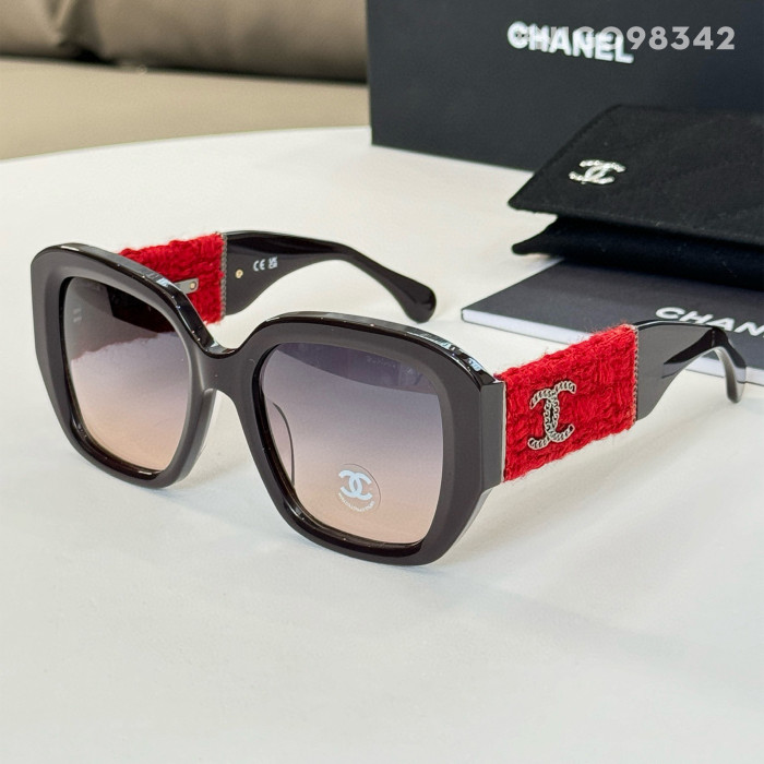 NIGO Chanel Men's Women's Solid Color Mirror Legs Logo Logo Casual Square Frame Sunglasses #nigo98345