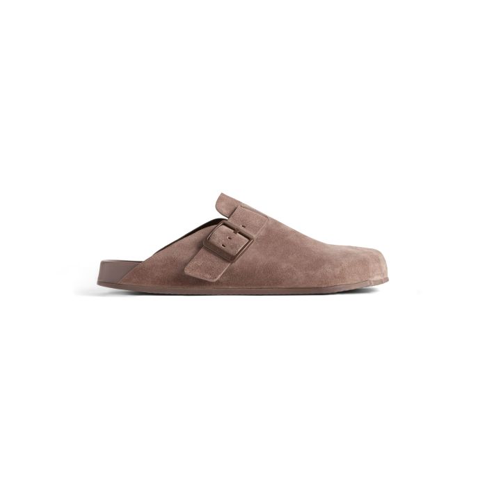 NIGO Balenciaga Men's Spring/Summer Solid Color Round Toe Leather Suede Casual Mule Slippers Ngvp #nigo7225