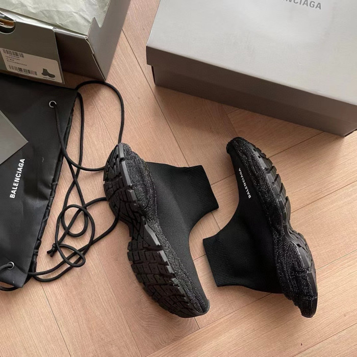 NIGO Balenciaga Men's Spring And Summer Retro Old Sports Sock Shoes Hot Diamond Thick Bottom Shoes #nigo98353