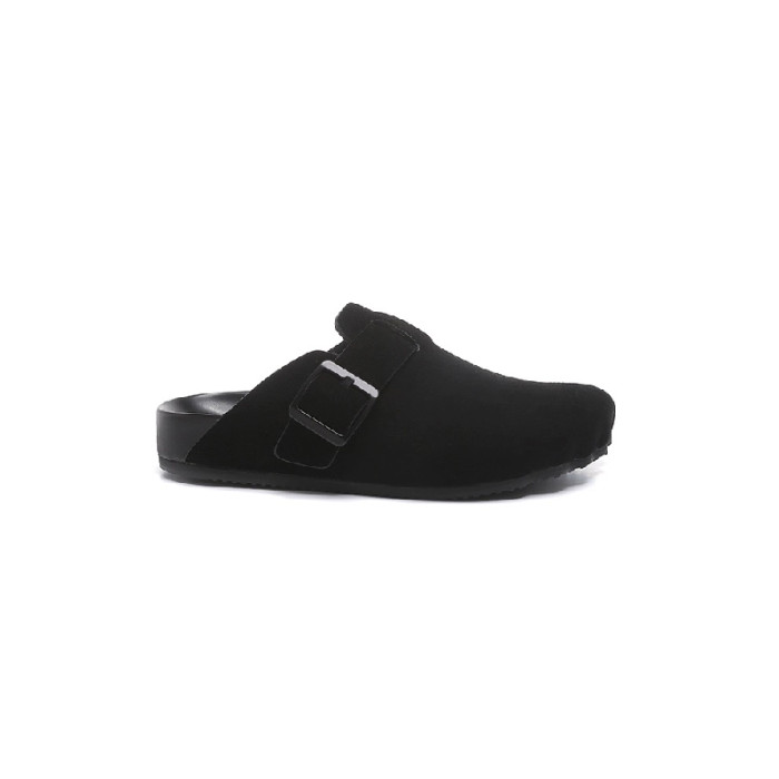 NIGO Balenciaga Men's Spring/Summer Solid Color Round Toe Leather Suede Casual Mule Slippers Ngvp #nigo7225