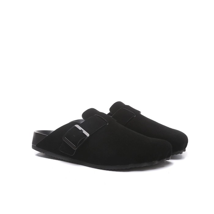 NIGO Balenciaga Men's Spring/Summer Solid Color Round Toe Leather Suede Casual Mule Slippers Ngvp #nigo7225