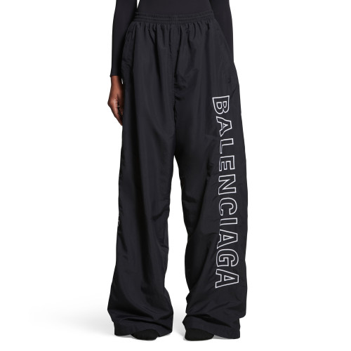 NIGO Balenciaga Men's Women's Fall Logo Printed Black Standing Collar Zipper Long Sleeve Loose Outline Tracksuit Jacket Casual Trousers #nigo98346