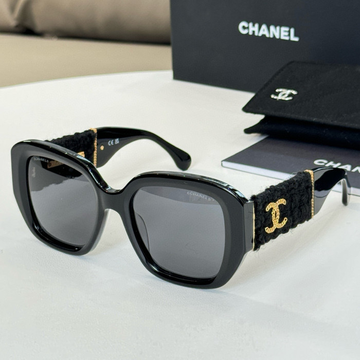 NIGO Chanel Men's Women's Solid Color Mirror Legs Logo Logo Casual Square Frame Sunglasses #nigo98345