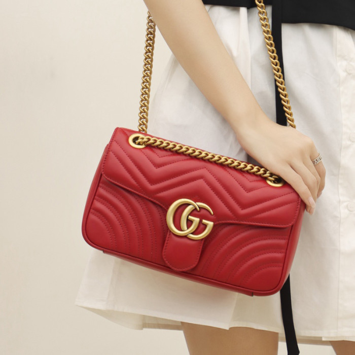 NIGO Gucci Leather Large Logo Diagonal Bag #nigo59324