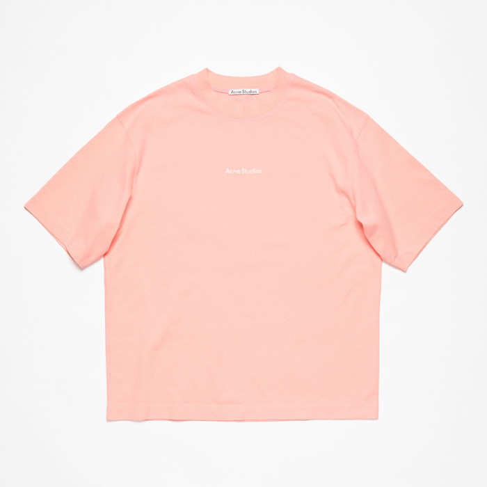 NIGO Acne Studios Men's Summer Solid Color Round Neck Pullover Loose Plain Knit Drop Shoulder Letter Short Sleeve T-Shirt #nigo98369