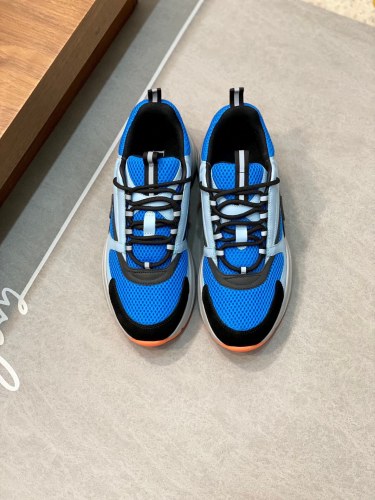 NIGO Dior B22 Men's Leather Mesh Lace Up Colorblocking Low Top Sport Thick Sole Casual Shoes #nigo98382