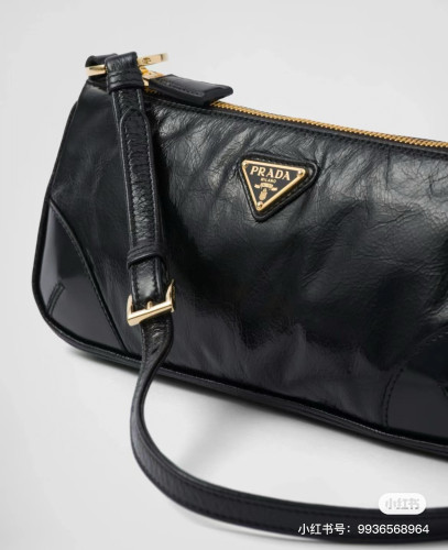 NIGO Prada Re-Edition 2002 Re-Nylon And Brushed Leather Shoulder Bag Bags #nigo98422