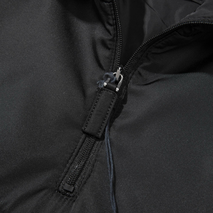 NIGO Prada Men's Spring and Autumn Black Triangle Label Half Zipper Hooded Cotton Jacket #nigo98416
