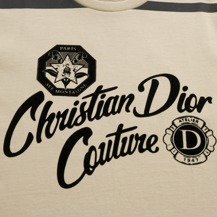 NIGO Dior Men's Summer Solid Color Letter Logo Printed Loose Round Neck Short Sleeve T-Shirt #nigo98448
