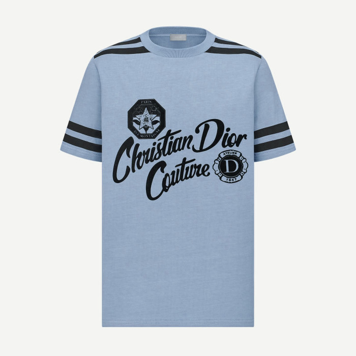 NIGO Dior Men's Summer Solid Color Letter Logo Printed Loose Round Neck Short Sleeve T-Shirt #nigo98448