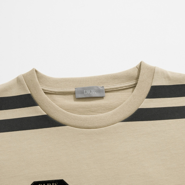 NIGO Dior Men's Summer Solid Color Letter Logo Printed Loose Round Neck Short Sleeve T-Shirt #nigo98448
