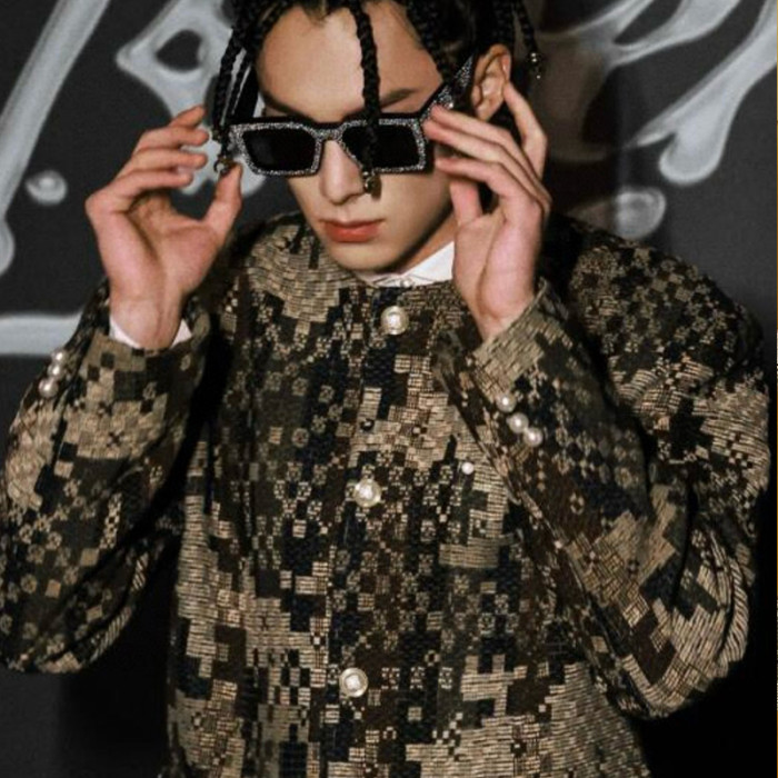 NIGO Louis Vuitton Men's Spring And Fall Fashion Mini Checkerboard Plaid Round Neck Jacket Pearl Buttons Casual Jacket Ngvp #nigo7854