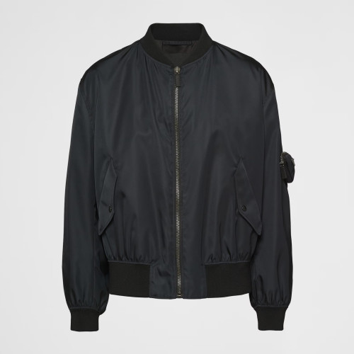NIGO Prada Men And Women With The Same Paragraph Spring And Fall Nylon Material Collar Zipper Baseball Jacket #nigo98496