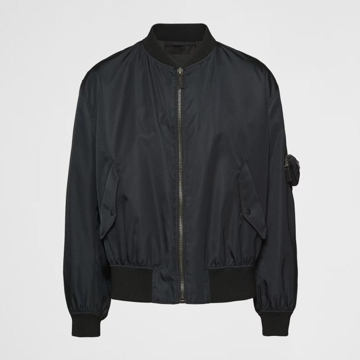 NIGO Prada Men And Women With The Same Paragraph Spring And Fall Nylon Material Collar Zipper Baseball Jacket #nigo98496
