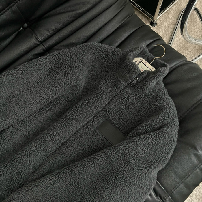 Nigo Louis Vuitton Men's Winter Logo Monogrammed Jacquard Pattern Fleece Casual Zipper Jacket #nigo98497