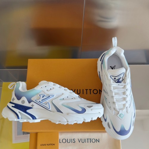 NIGO Louis Vuitton LV Runner Tatic Men's Colorblock Leather Mesh Low Top Casual Sneakers Shoes #nigo98542