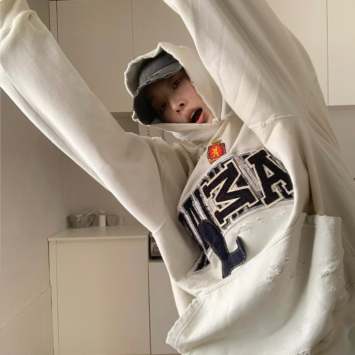 NIGO Balenciaga Men's Women's Spring And Autumn Fashion Retro Old Silhouette Washed Solid Color Cotton Casual Hooded Sweater Ngvp #nigo7881